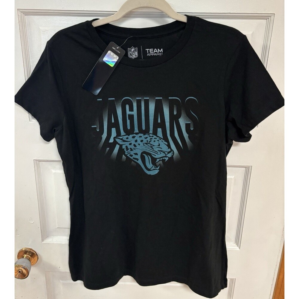 NFL Jacksonville Jaguars Team Apparel Unisex Black T-shirt Size Large Game Day